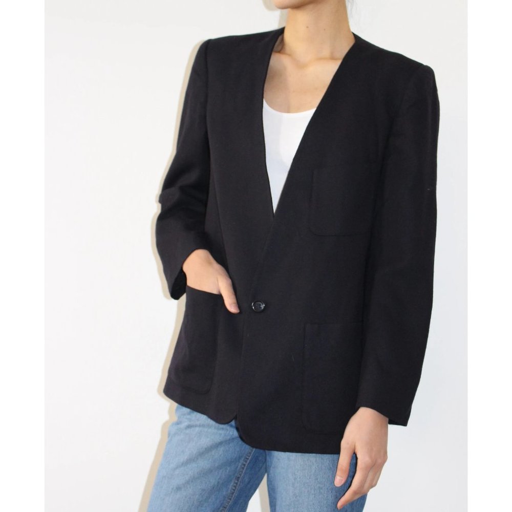 VTG Union made in the USA 100% Wool Blazer XS-L - Picture 4 of 6